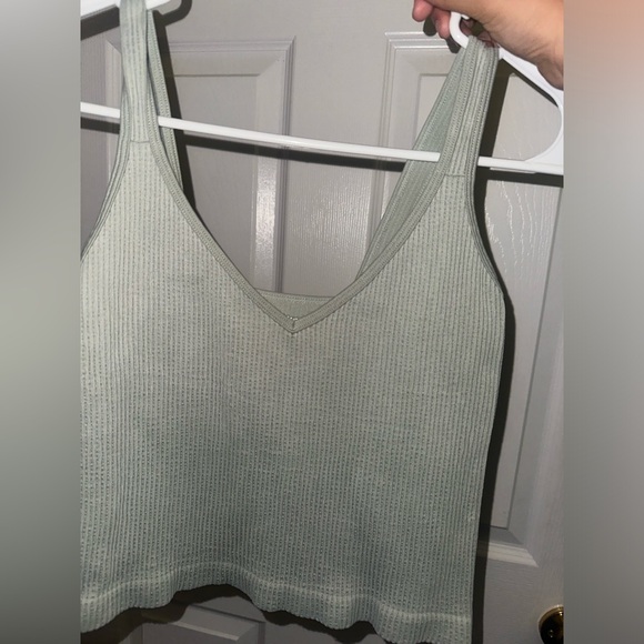 Not sure where it’s from but super cute mint green crop top size small - Picture 1 of 1